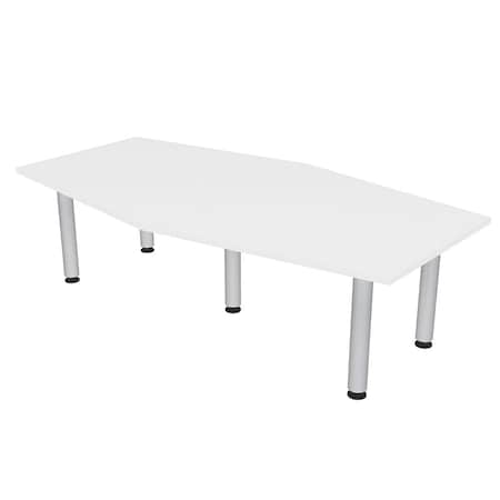Skutchi Designs 45.25 in W, 84 in L, 29 in H, Engineered Wood Top, White HAR-HEXIR-4684-PT-09